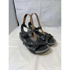 Baretraps Sandals Womens Size 8.5W Black Strappy Ankle Adjust